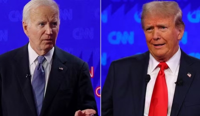 Primeira pesquisa Ipsos após atentado contra Trump indica empate com Biden dentro da margem de erro