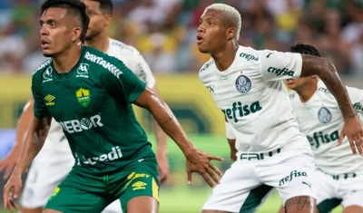 Cuiabá sai na frente, mas não segura pressão em empate com o Palmeiras