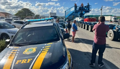 Transporte de transformador de 250 toneladas é retomado e deve chegar a Nova Palmeira nesta quinta-feira (3)