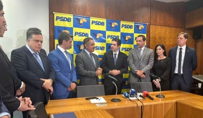 Partidos do bloco de Elmar anunciam apoio a Hugo Motta para presidência da Câmara