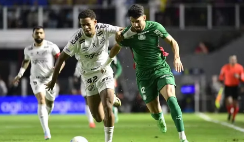 Santos e Palmeiras empatam em clássico de muitas chances na Vila Belmiro