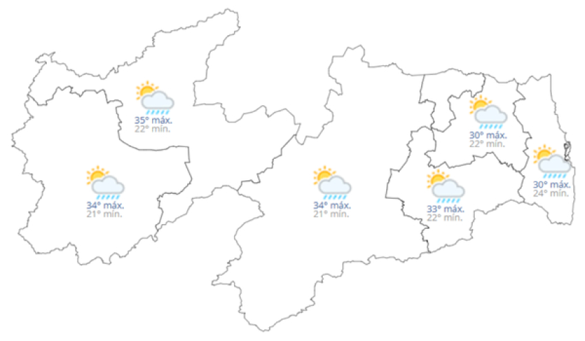 Previsão do tempo hoje, 18 de Março de 2026
