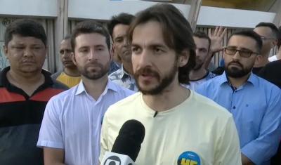 Pedro Cunha Lima lista propostas para motoristas de transporte por aplicativo, durante agenda em João Pessoa