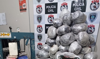 Polícia apreende mais de 60 Kg de maconha e cocaína em Campina Grande