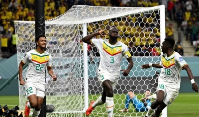 Senegal vence Equador e está nas oitavas de final da Copa do Mundo