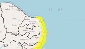 Alerta de acumulado de chuvas é emitido para João Pessoa e mais 24 cidades