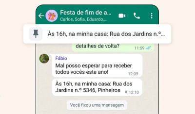 WhatsApp agora permite fixar mensagem em chats; veja como usar