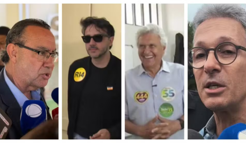 Cury, Renan, Caiado e Zema falam sobre apoio no 2º turno