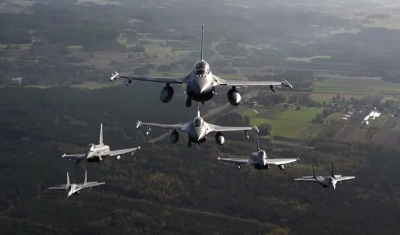 Vídeo mostra treinamento de caças F-22s, F-16s e MiG-29s da Otan na Polônia