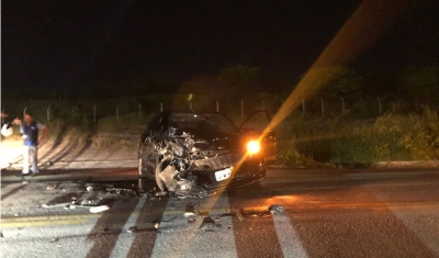 Mulher é atropelada ao descer de carro para observar acidente na Alça Sudoeste, em Campina Grande