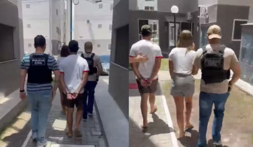 Casal do DF investigado por integrar facção criminosa com atuação na Zona Sul de João Pessoa é preso