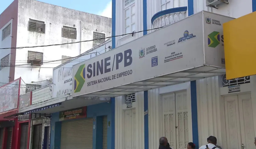 Paraíba tem mais de 1,5 mil vagas de emprego oferecidas pelos Sines