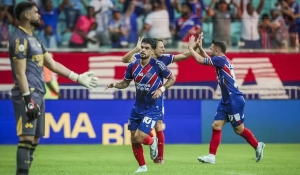 Cauly marca no jogo 100, Bahia bate o Criciúma e se mantém no G-6