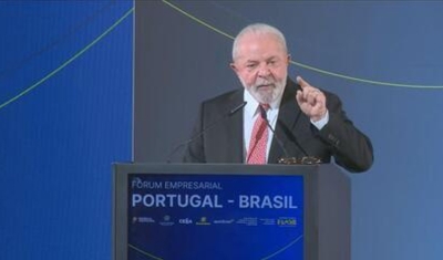 Em Portugal, Lula volta a criticar juros no Brasil: &#039;ninguém toma dinheiro emprestado a 13,75%&#039;