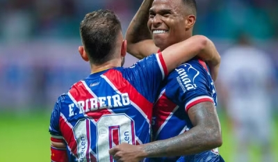 Bahia vence o Fortaleza e mantém perseguição ao Flamengo no topo da Série A