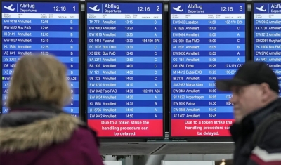 Aeroportos e trens da Alemanha param em uma das maiores greves em décadas no país