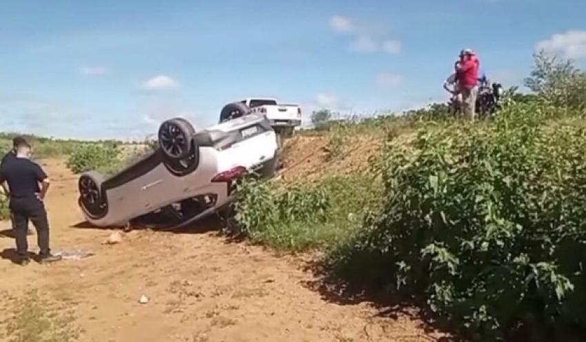 Capotamento é registrado na rodovia entre Cabaceiras e Boa Vista e acende alerta para motoristas