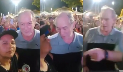 Ciro Gomes dá tapa em homem após ser chamado de bandido em festa em Fortaleza