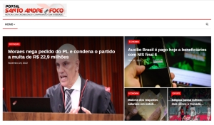 Relação de matérias publicadas no Portal Santo André em Foco hoje 24/11/2022