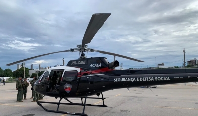 Helicóptero Acauã, da Paraíba, é enviado para auxiliar a polícia do Rio Grande do Norte