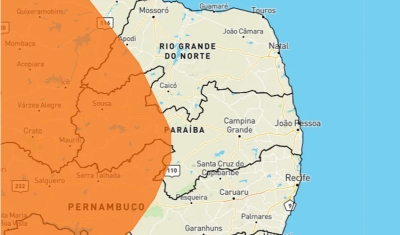 Inmet emite alerta laranja de chuvas intensas para cidades da Paraíba; veja lista