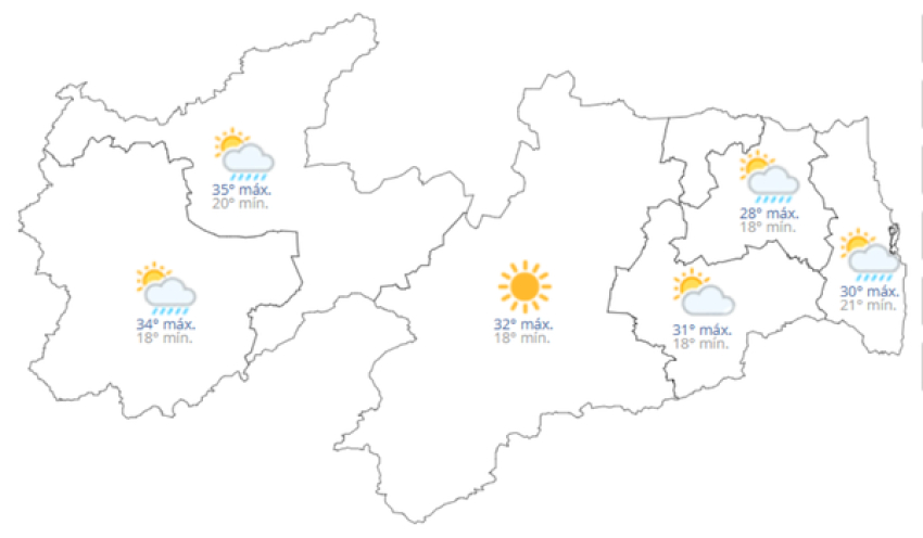 Previsão do tempo hoje, 15 de Julho de 2026