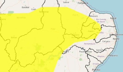 Inmet emite alerta amarelo para baixa umidade em 80 municípios da Paraíba