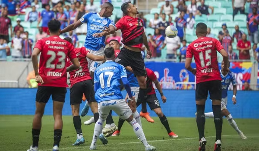 Bahia arranca empate no fim e tira alívio do Athletico na luta contra o Z-4