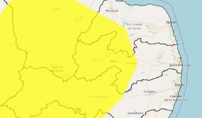 Inmet emite alerta amarelo de vendaval em 80 cidades da Paraíba