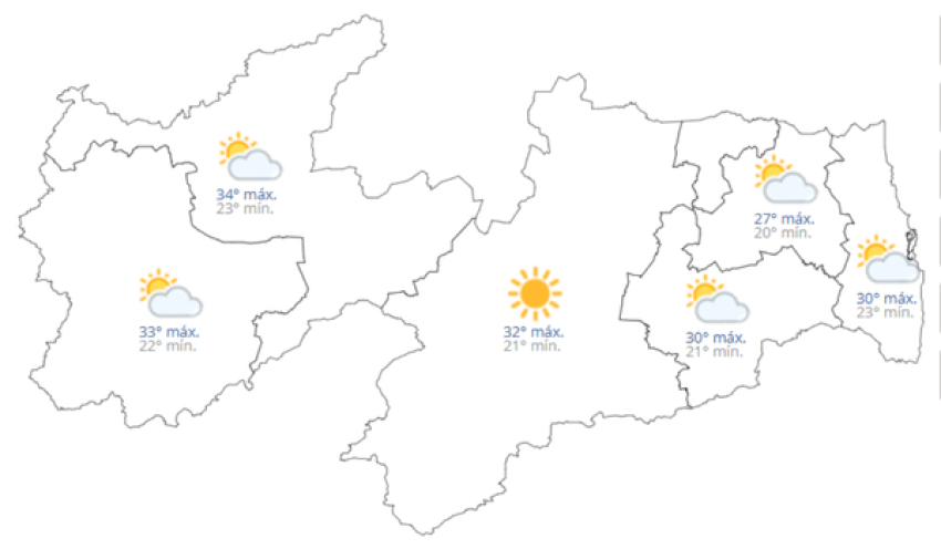 Previsão do tempo hoje, 18 de Abril de 2026