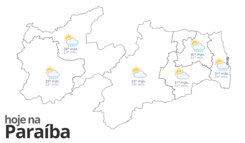 Previsão do tempo hoje, 22 de Março de 2025