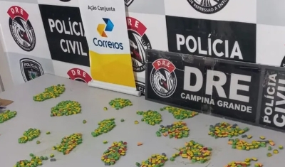 Mais de mil comprimidos de ecstasy enviados pelos Correios são apreendidos em Campina Grande