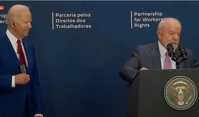 Ao lado de Biden, Lula defende fortalecimento de sindicatos e novas regras trabalhistas