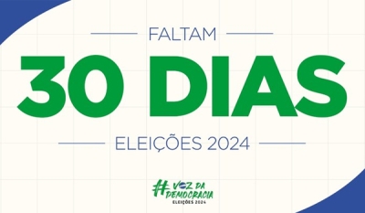 Faltam 30 dias: Justiça Eleitoral realiza em 2024 a maior eleição municipal de todos os tempos