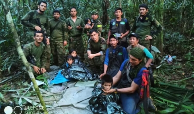 Crianças são achadas vivas na selva 40 dias após queda de avião na Colômbia