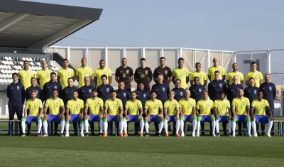 A foto oficial da Seleção para a Copa do Mundo de 2022