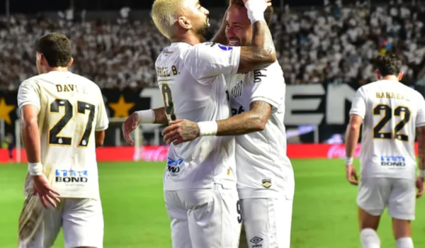 Santos vence Macará de virada com gol 100 de Gabigol e passes de Neymar na Vila Belmiro