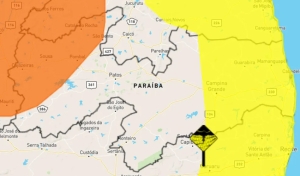 Inmet emite alertas de perigo de chuvas intensas para 146 cidades da Paraíba
