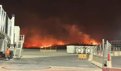 Incêndio na Itália fecha aeroporto de Palermo